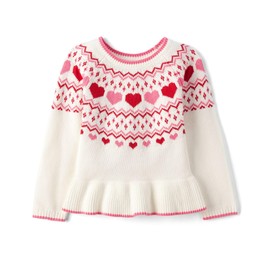 Gymboree,and Toddler Long Sleeve Sweaters,Vday Peplum,6