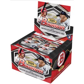 2024 Bowman Baseball Retail Display Box - 24 Packs Per Box, Large, White