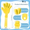 ZCYSRLQIN 120 Pcs Sunburst Yellow Hand Clappers 7.5 Inch Clappers