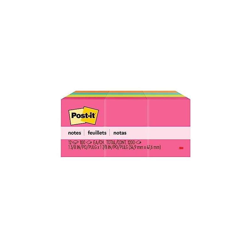 3M Post-it notas adhesivas color capetown de 1 3/8 x