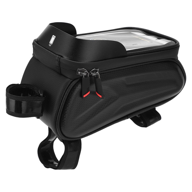 Bike Phone Front Frame Bag Waterproof Reflective Bicycle Phone Mount