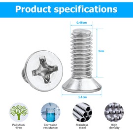 CGEAMDY 8pcs Automotive Brake Disc Screws, Stainless Steel Brake Disc Screw 93600-06014-0H, Stainless Steel Automotive Brake Disc Rotor Screws, Front and Rear Stainless Steel Set Screws