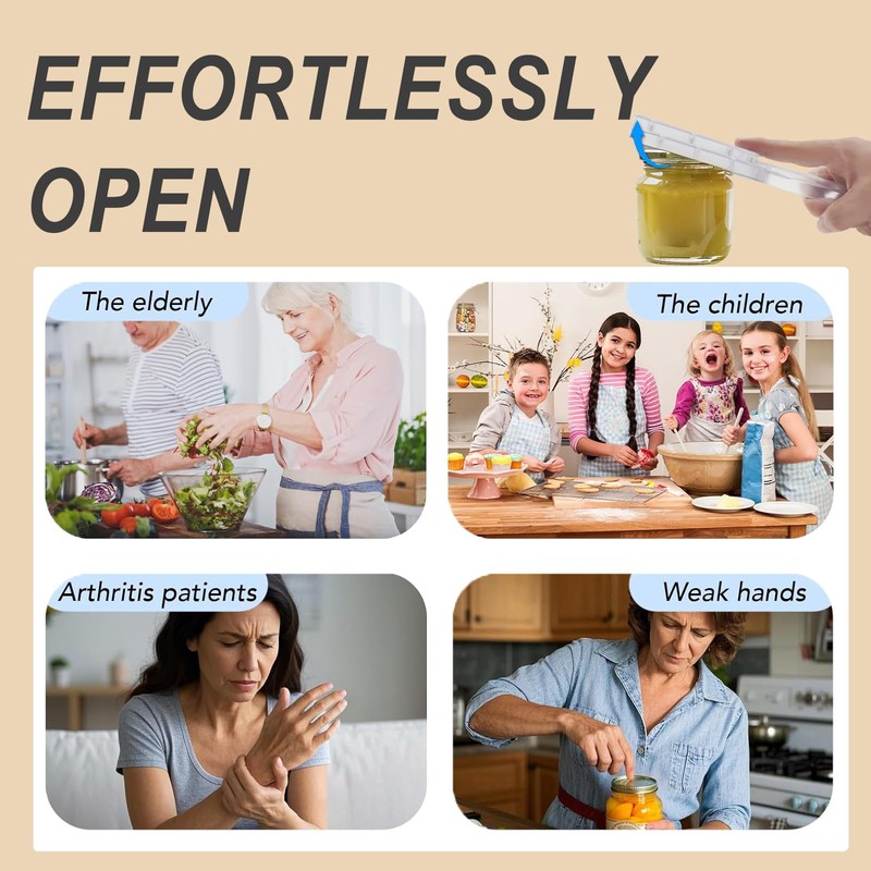 Gaodeding Can Opener, Adjustable Stainless Steel Serrated Can Openers- Easy