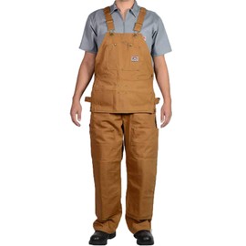 Ben Davis 862 Genuine 12 oz. Heavyweight Brown Duck Canvas Carpenter Work Overalls (Brown Duck, 44x32)