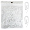 Magnesis White Plastic Curtain Hooks for Door Curtain,Window Curtain,Curtain Header