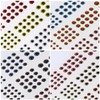 Healeved Occhi da pesca 3D autoadesivi in plastica, 4 archi,