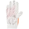 pwr grip glove (right hand)/bright, bright white/vivid orange