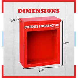 Windy City Cabinet | Non-Locking OD Cabinet | High Visibility Cabinet for Emergency Supplies (OD Kit Not Included)