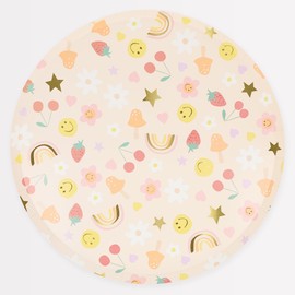 Meri Meri Happy Face Icons Dinner Plates (Pack of 8)