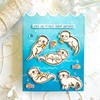 Otter Stamps and Dies Set for Card Making,Clear Stamps and