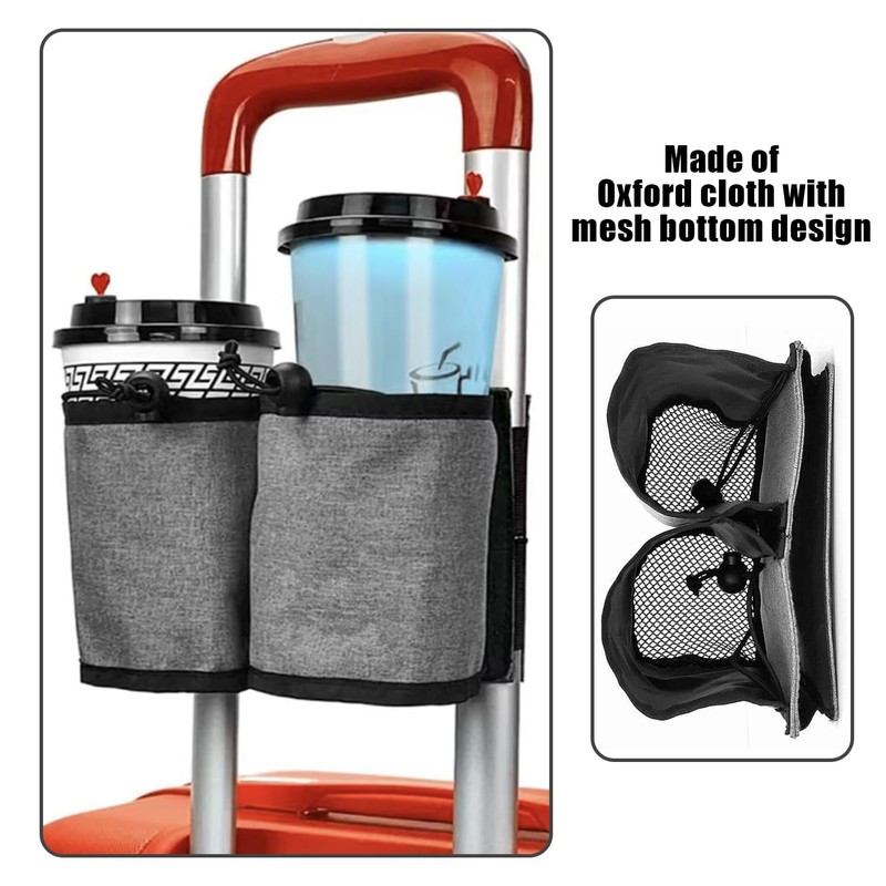1 Suitcase Cup Holder, Luggage Accessories, Storage Hanging Bag, Suitcase