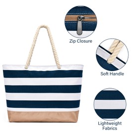 oscaurt Strandtasche Tote Bag Shopper Einkaufstasche Handtasche Damen Gross Arbeitstasche Faltbare Reisetasche Wasserdicht Business Taschen Travel Essentials