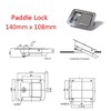 Riloer Trailer toolbox RV pallet handle lock with 2 keys,