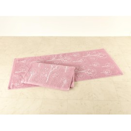 Onnela Pieni Face Towel, 13.4 x 31.5 inches (34 x 80 cm), Pink, Set of 2, Medium Thick, Scandinavian Style