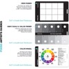 (4 Pack) Gray Scale Value Finder, Color Wheel, Artists View