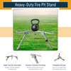FEBTECH - Fully Adjustable Carbon Steel Fire Pit Stand Compatible