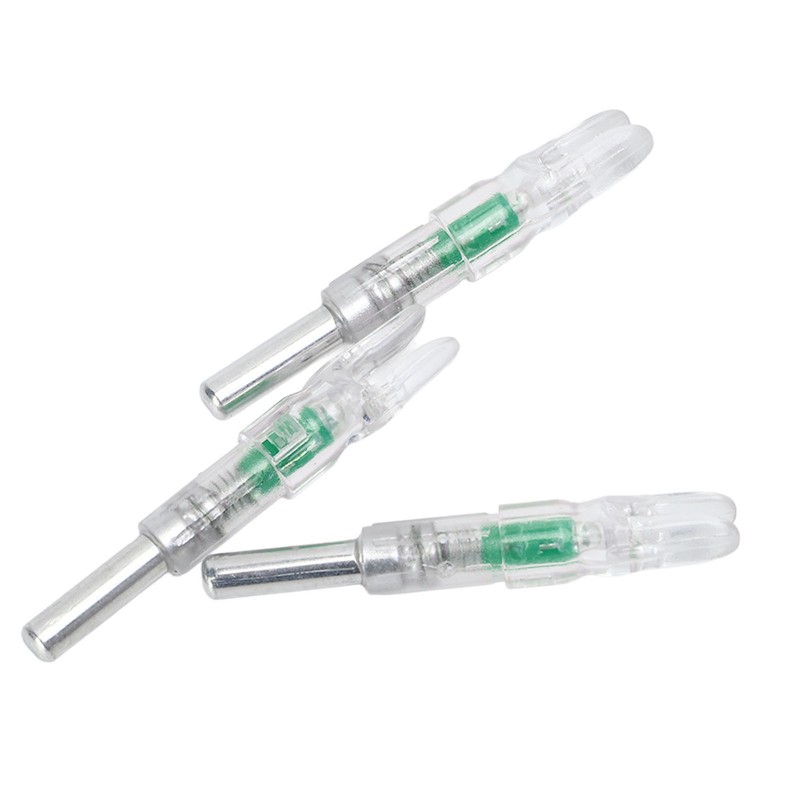 3PCS Archery Lighted Nocks Plastic Automatic with Switch 6.2mm Inner