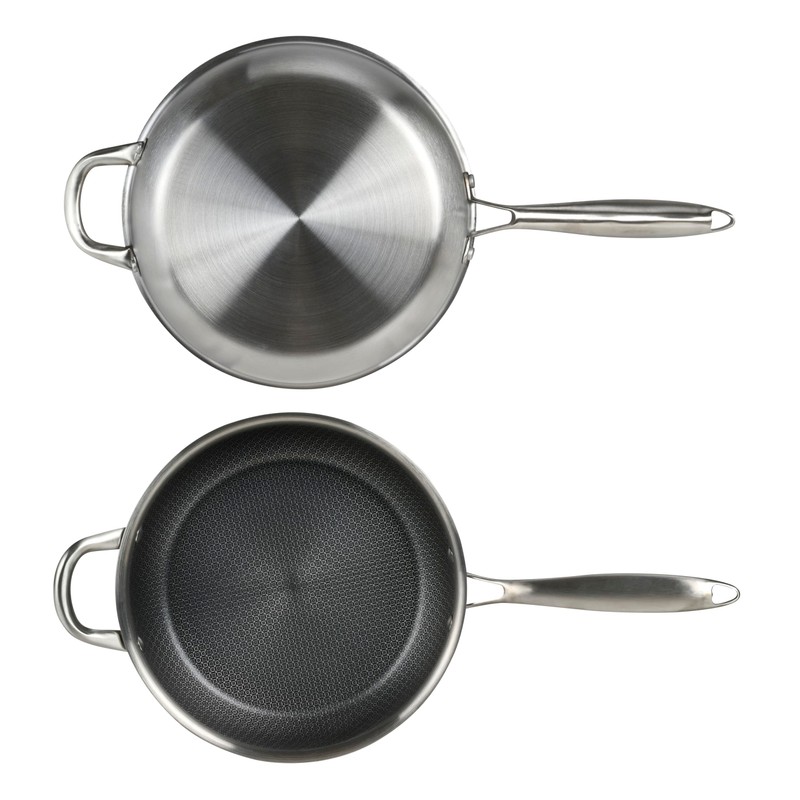 Servappetit 3qt Saute Pan w/Lid & Hex Lining Silver