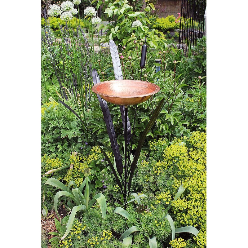 Single Cattail Birdbath