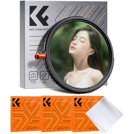 K&F Concept 82mm ND2-32 & CPL & 1/4 Black Mist 3 in 1 Multi-Function Filter Dimming + Polarizing Effect Soft Effect Variable ND Filter PL Filter Soft Filter 18 Layer Nano Coating (Nano-Klear)