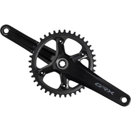 Shimano GRX FC-RX600-1 Crankset - 172.5mm, 11-Speed, 40t, 110 BCD, Hollowtech II Spindle Interface, Black