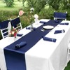 6 Pack Navy Blue Table Runner,Satin Table Runner, 12 x