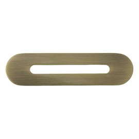 Kingston Brass TC4023 Made to Match Bathtub Overflow Hole Cover, 4-1/8'' (L) x 1-1/16'' (W) x 7/16'' (H), Antique Brass