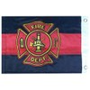 Fire Department Thin Red Line Black Maltese Cross Premium Quality