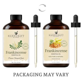 Handcraft Blends Frankincense Essential Oil – Huge 4 Fl Oz – 100% Pure and Natural – Premium Grade Essential Oil for Diffuser and Aromatherapy, Skin, Massage, Candle and Soap Making Fragrance