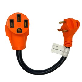 Sintron RV Adapter Cord 30 Amp Male to 50 Amp Female 18 Inch, NEMA TT-30P to NEMA 14-50R Dogbone Electrical Converter with Grip Handle, Heavy Duty STW 10 AWG 125V/3750W, for RV Camper, Travel Trailer.