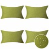 Home Brilliant Pillow Cover 12x20 Waterproof Green Throw Pillow Covers