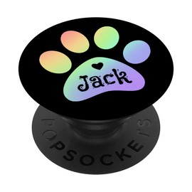 Jack Paw Print Love Dog Cat Gift Pet Heart Rainbow