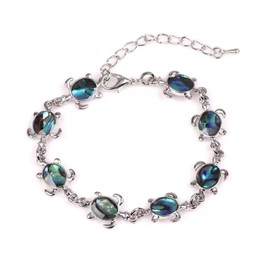 KunBead Jewelry Sea Turtle Tortoise Shell Ankle Bracelet Anklet for Women Birthday Adjustable Bracelets for Summer