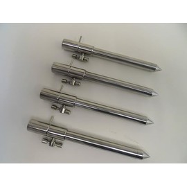 TMC 4 x Solid Stainless Steel Ext Bank Sticks 15-25 cm's. Cam lock style side screw