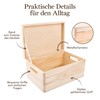 Creative Deco Large Wooden Box, 30 x 20 x 14