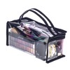 Pequeña bolsa rectangular de PVC transparente para maquillaje, organizador de
