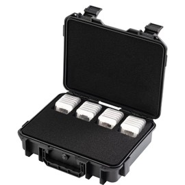 Graded Coin Slab Case Fits PCGS, NGC & More - Travel Holder Case for Storage, Transport, & Organization of Coin Collection/Customizable Pick & Pluck Foam