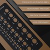 Weewooday Stainless Steel Drill Gauges for 1/16 Inch to 1/2