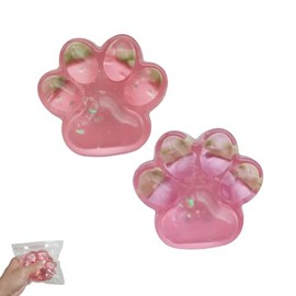 Cat Paw Stress Reliever for Adults, Soft Sensory Fidget Tool - Cute & Calming Desk Companion for Work & Study Anxiety(2Pcs)