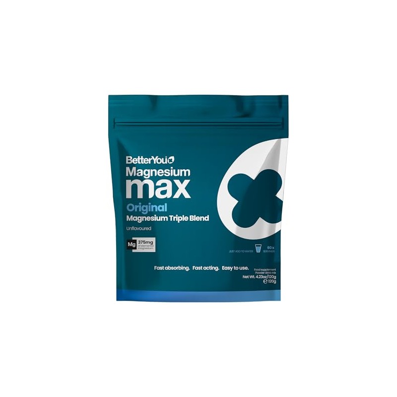 BetterYou Magnesium Glycinate, Citrate & Malate Supplement | 1942mg Magnesium