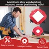 Pack of 2 Red Router Jig Radius Stencil, Milling Template,