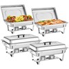 MRIISEL Chafing Dish Buffet Set - 4 Pack, 8 Quart