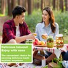 Klemon 6 Pack Glass Salad Jars with Lids Meal Prep,Salad