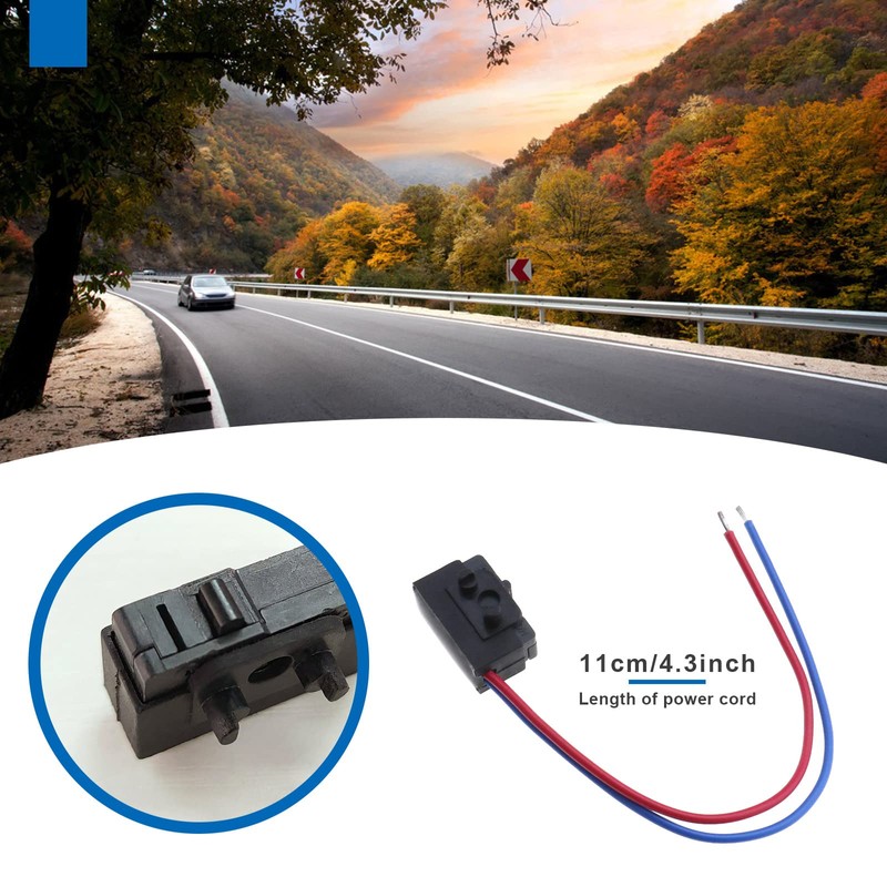 ECSiNG 2pcs Car Left Door Lock Micro Switch 3BD998785 Door