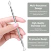 4 Pack Stainless Triangle Gel Nail Polish Remover ，Nail Cuticle