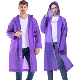 GUKOY Poncho Impermeabile da Uomo e da Donna, 2 Pezzi EVA Rainwear Rain Cape per Escursionismo Campeggio Ciclismo Viaggio