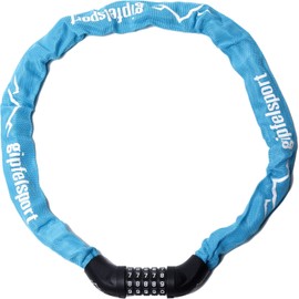 gipfelsport Bicycle Lock - Chain Lock with Numbers I Bicycle Combination Lock for Children and Adults, Turquoise