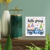 Spring Decor Farmhouse Hello Spring Wood Sign Spring Gnomes Decorations
