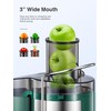 QCen Juicer Machine, 800W Centrifugal Juicer Extractor with Wide Mouth