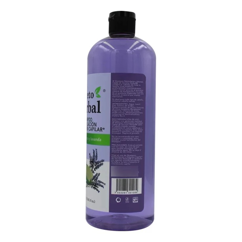 Secreto Herbal Shampoo Estimulación Y Volumen Capilar Secreto Herbal 1lt